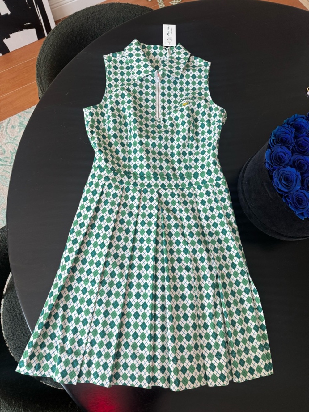 Masters 2026 pleated golf dress Tory Burch 0 XS NWT Augusta